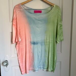 The Elder Statesman Multicolor Short Sleeve Tee